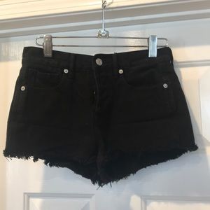 Melville shorts frayed size 24 black